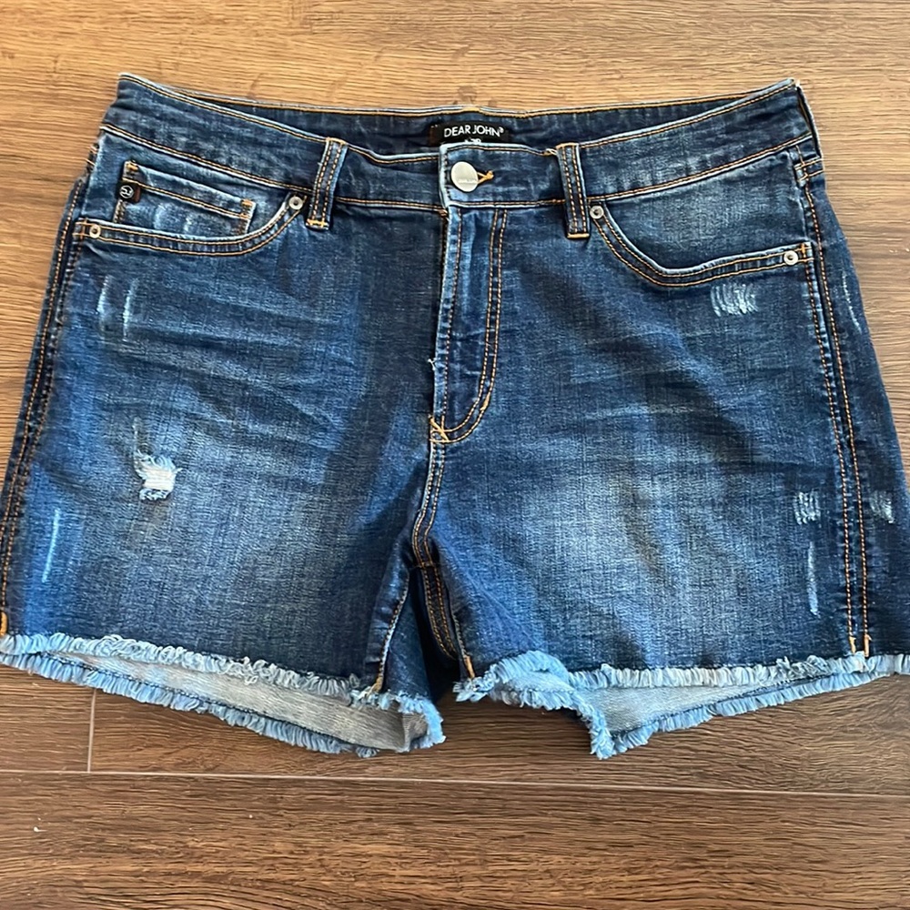 Dear John Raw Hem Denim Shorts size 30